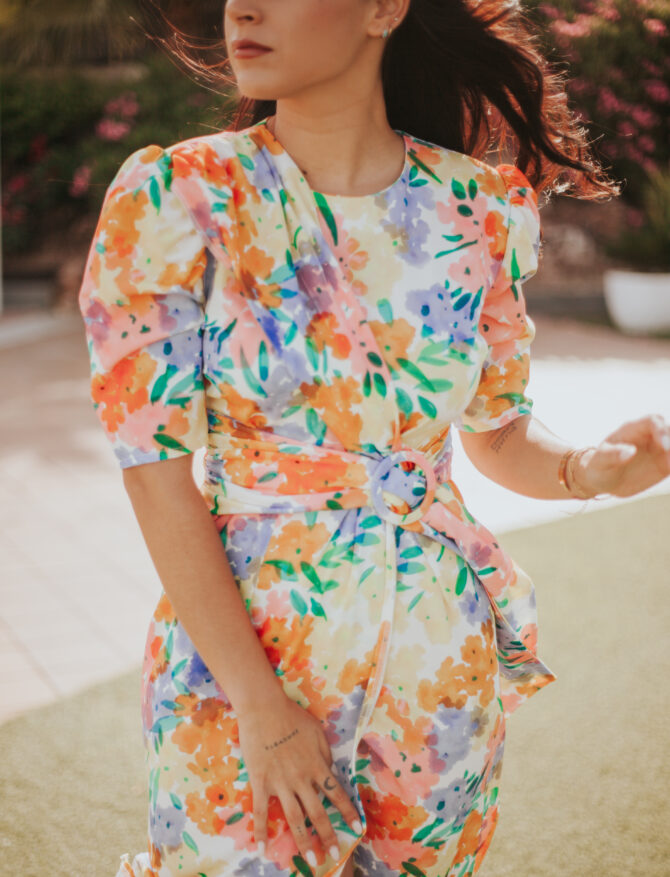 VESTIDO ABSTRACTO FLORAL