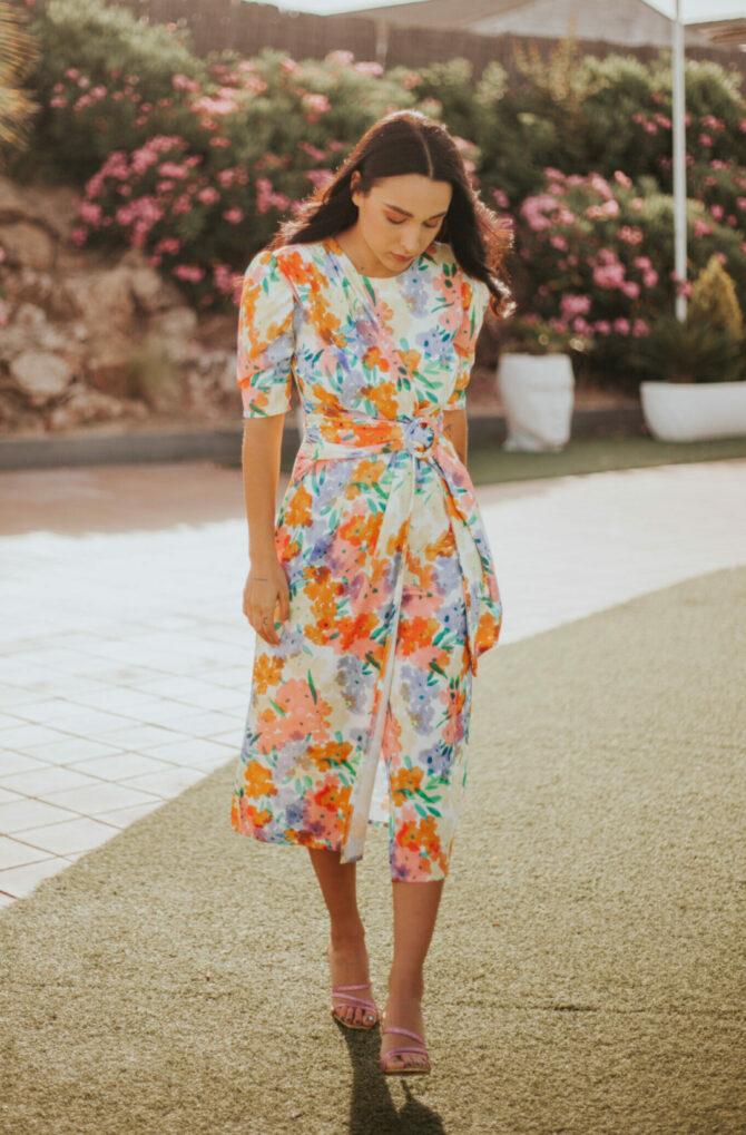VESTIDO ABSTRACTO FLORAL