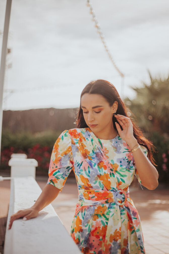 VESTIDO ABSTRACTO FLORAL