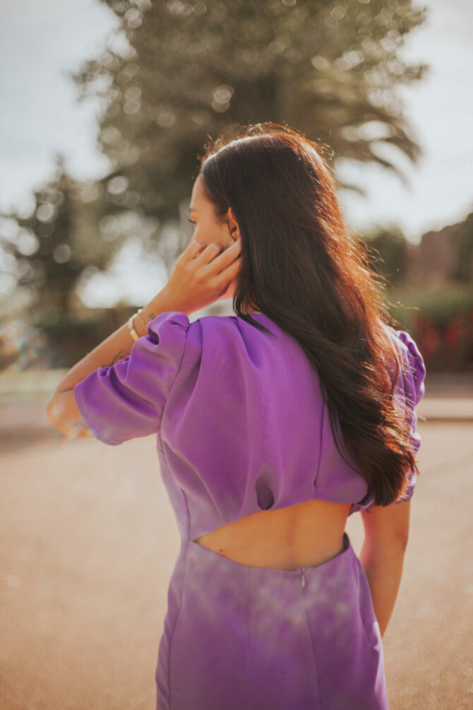 Vestido morado