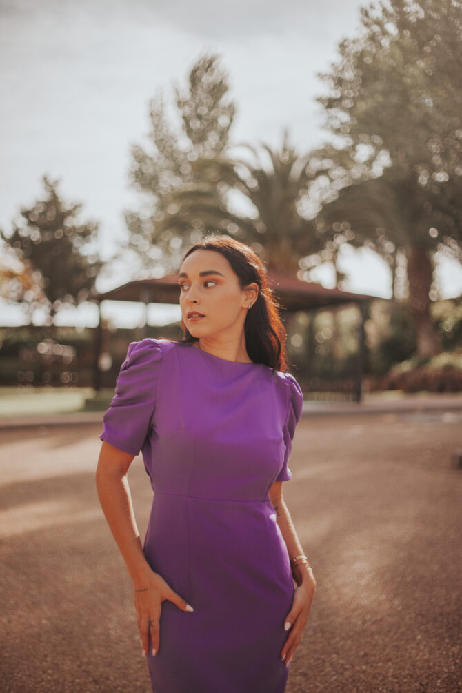 VESTIDO MORADO