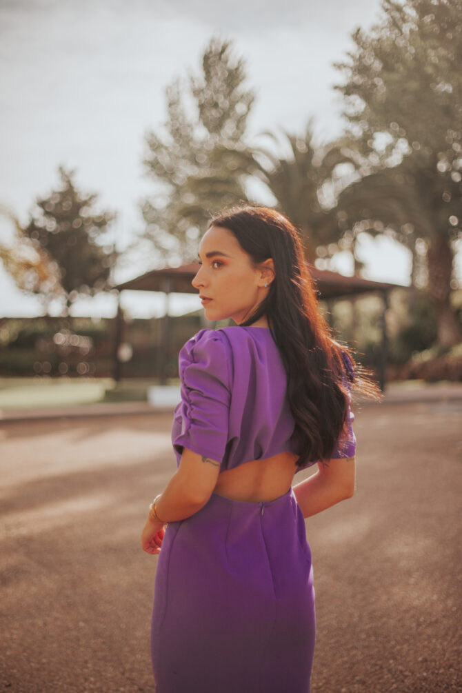 VESTIDO MORADO