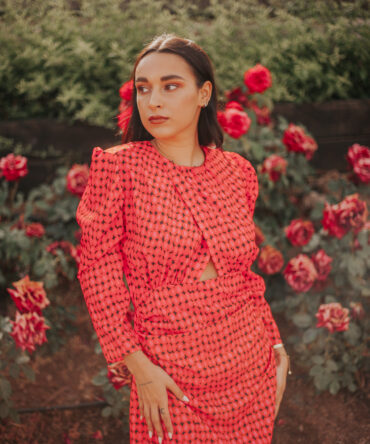 VESTIDO RETRO CORAL