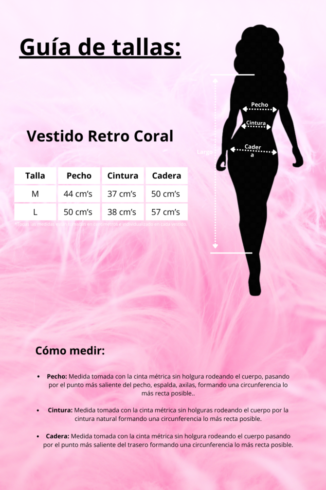 VESTIDO RETRO CORAL